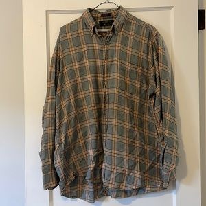 Orvis button down striped shirt